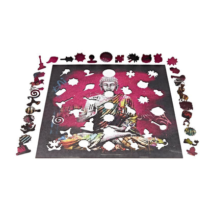 Buddha 80 x 80 Wooden Puzzle | Wooden Art Puzzles Active Puzzles