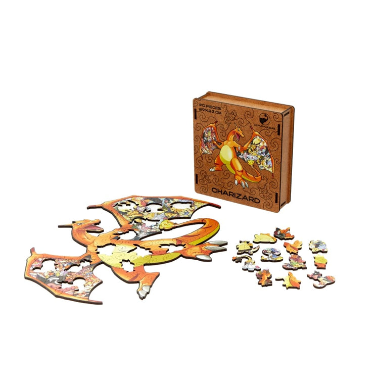 Charizard Wooden Puzzle unboxing view
