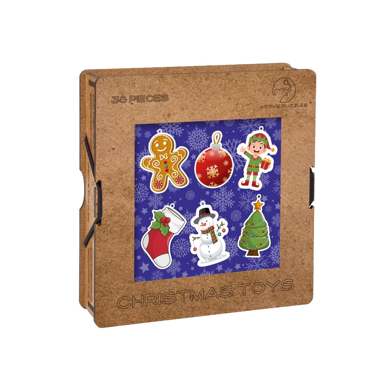 Christmas Toys Wooden Puzzle | Christmas Toys Jigsaw Puzzle Active Puzzles