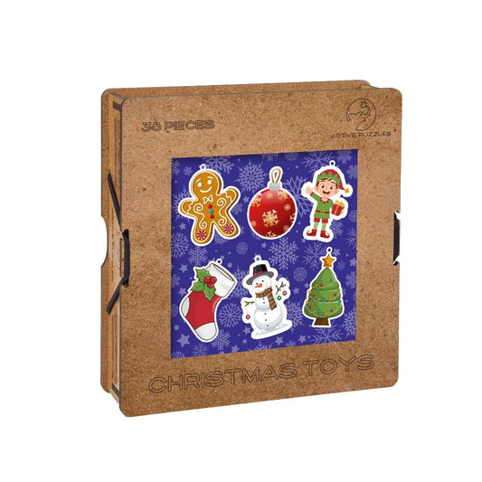 Christmas Toys Wooden Puzzle | Christmas Toys Jigsaw Puzzle Active Puzzles