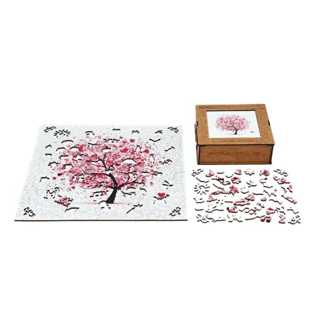 Tree of Hearts Wooden Puzzle | Wooden Jigsaw Puzzle Active Puzzles