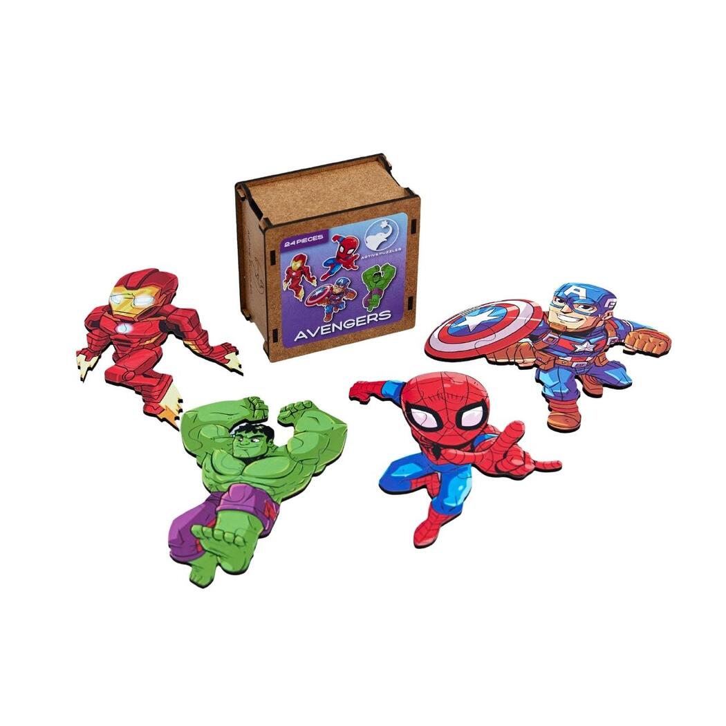 Marvel® Super Hero Adventures 5 Wood Puzzles Set