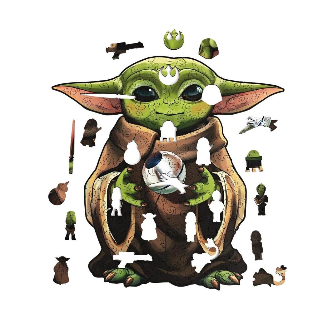 Baby Yoda Wooden Puzzle missing parts