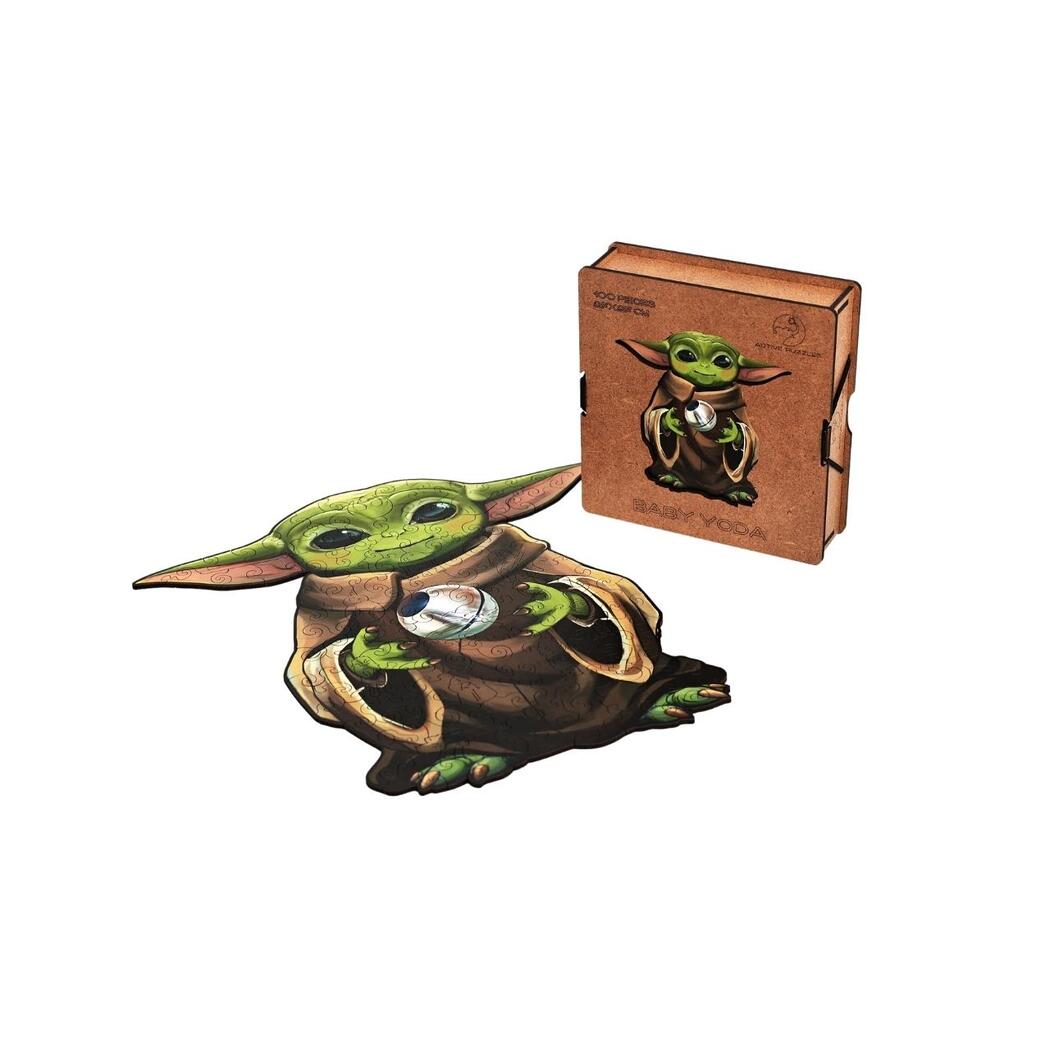 Baby Yoda Wooden Puzzle unboxing view