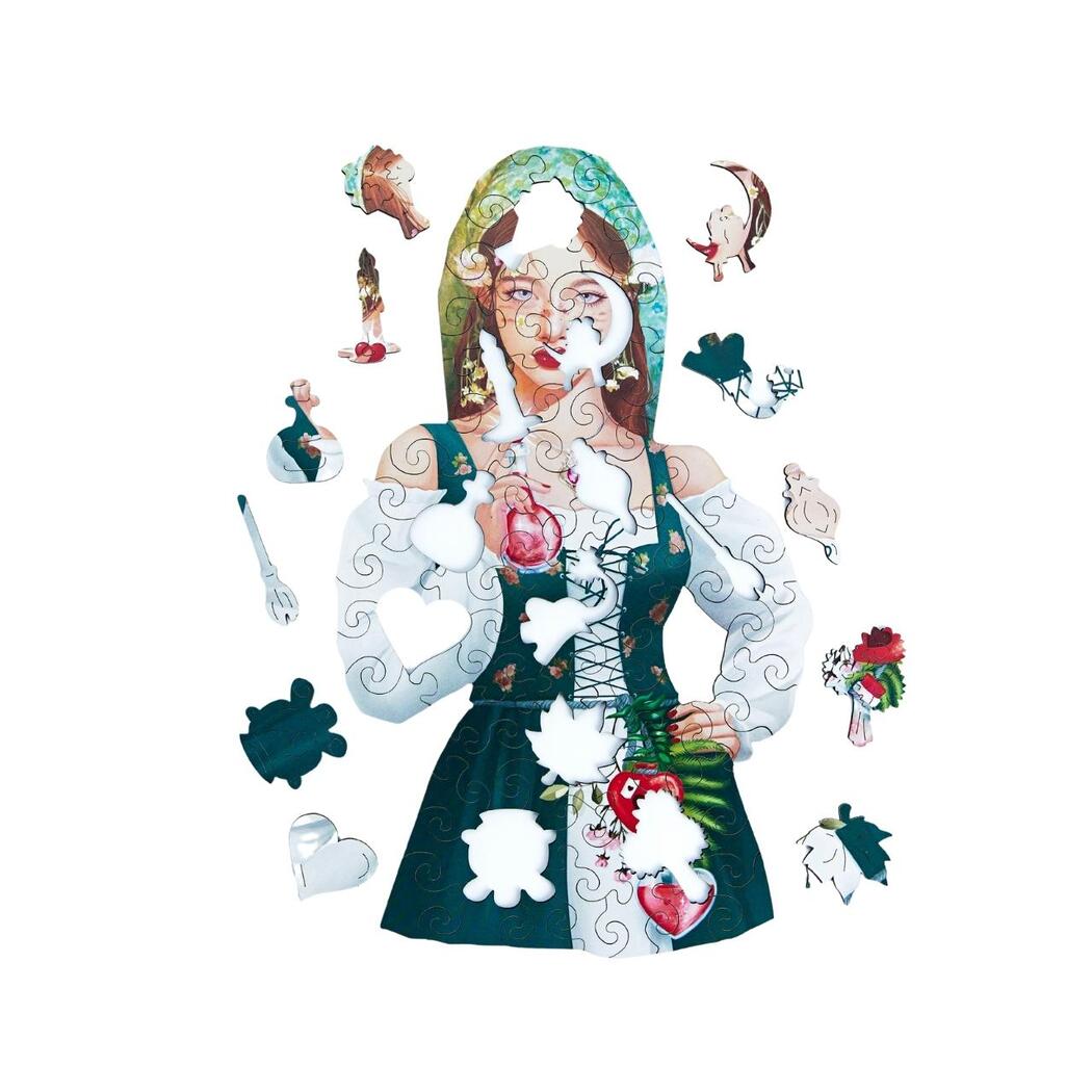 The Love Witch Wooden Puzzle | Banksy Jigsaw Puzzle Active Puzzles