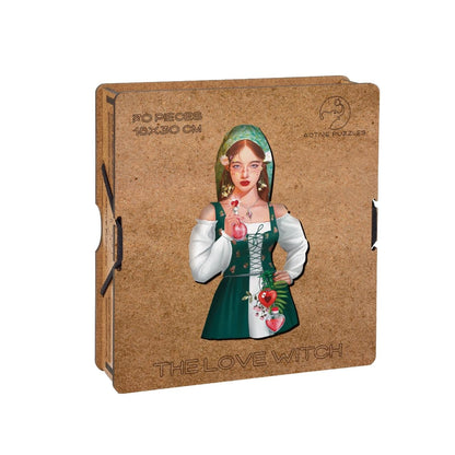 Love Witch Wooden Puzzle boxing view