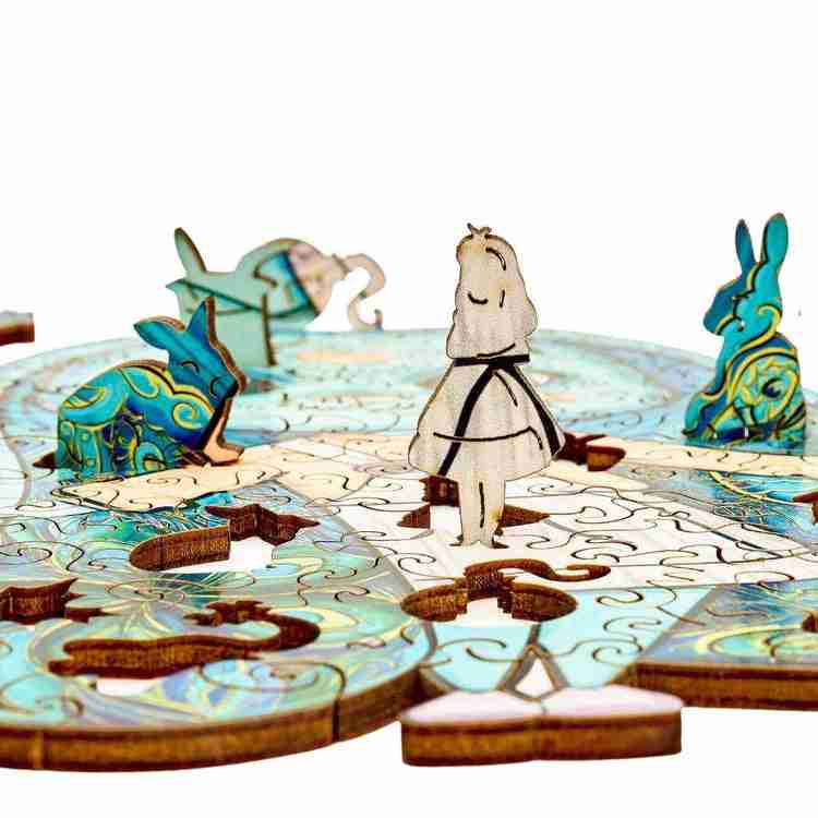 Pigly Green Rabbit Wooden Puzzle | Wooden Puzzles Active Puzzles
