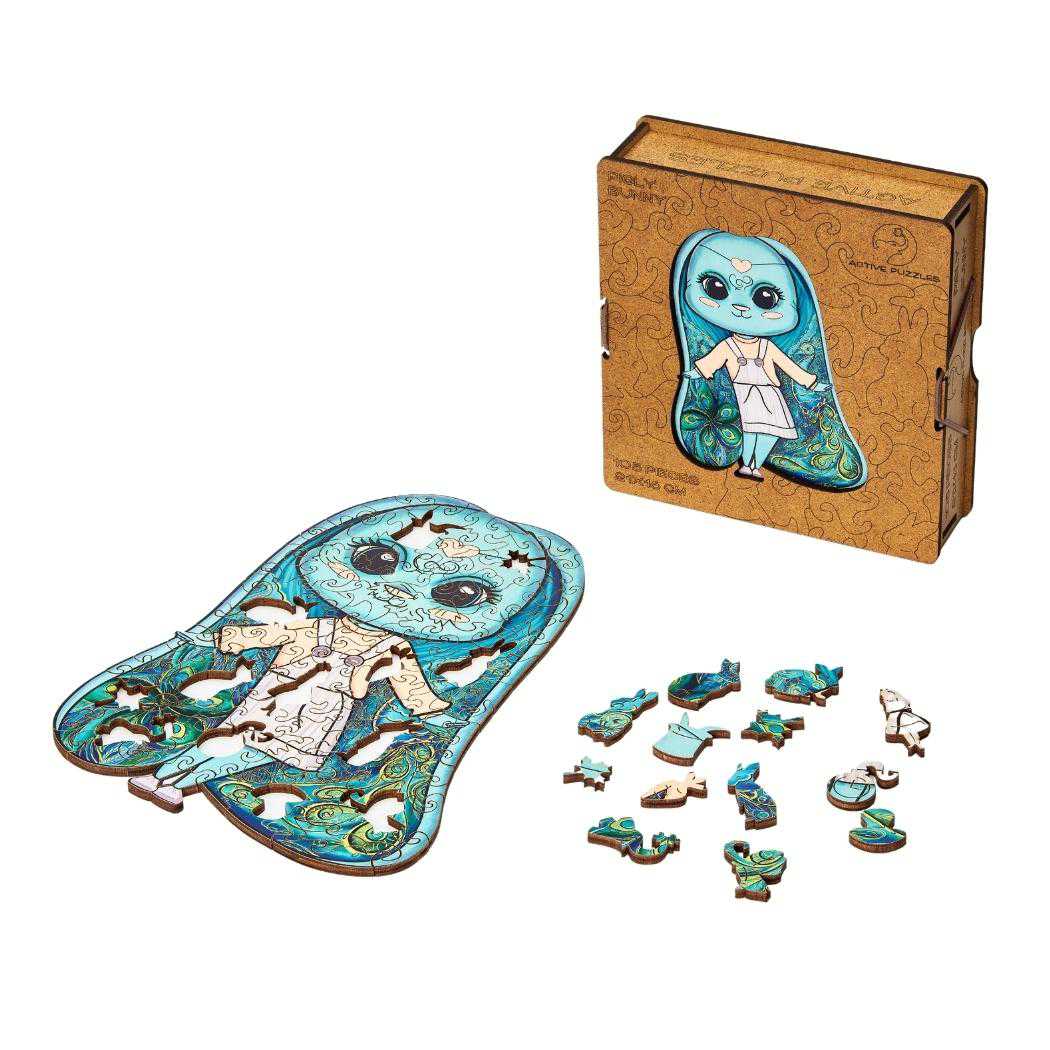 Box And Bunny Wooden Puzzles