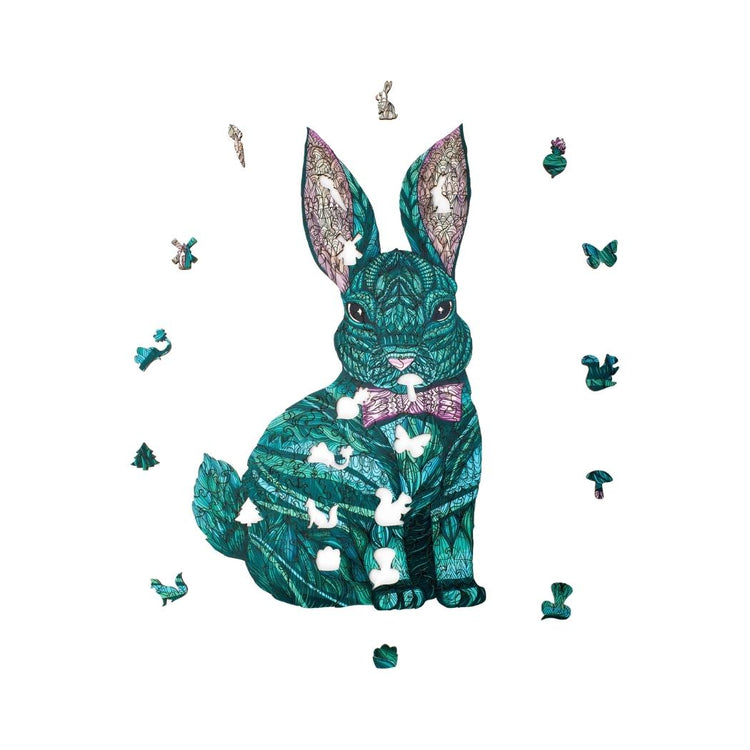 Mint Rabbit Wooden Puzzle for adults 42 x 25 cm 200 pieces