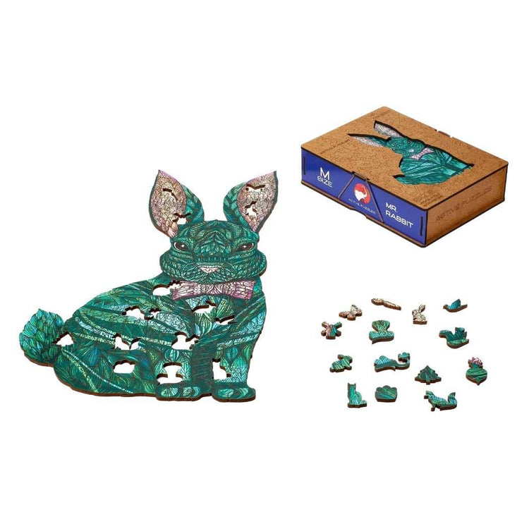 Mint Rabbit Wooden Puzzle for adults 42 x 25 cm 200 pieces