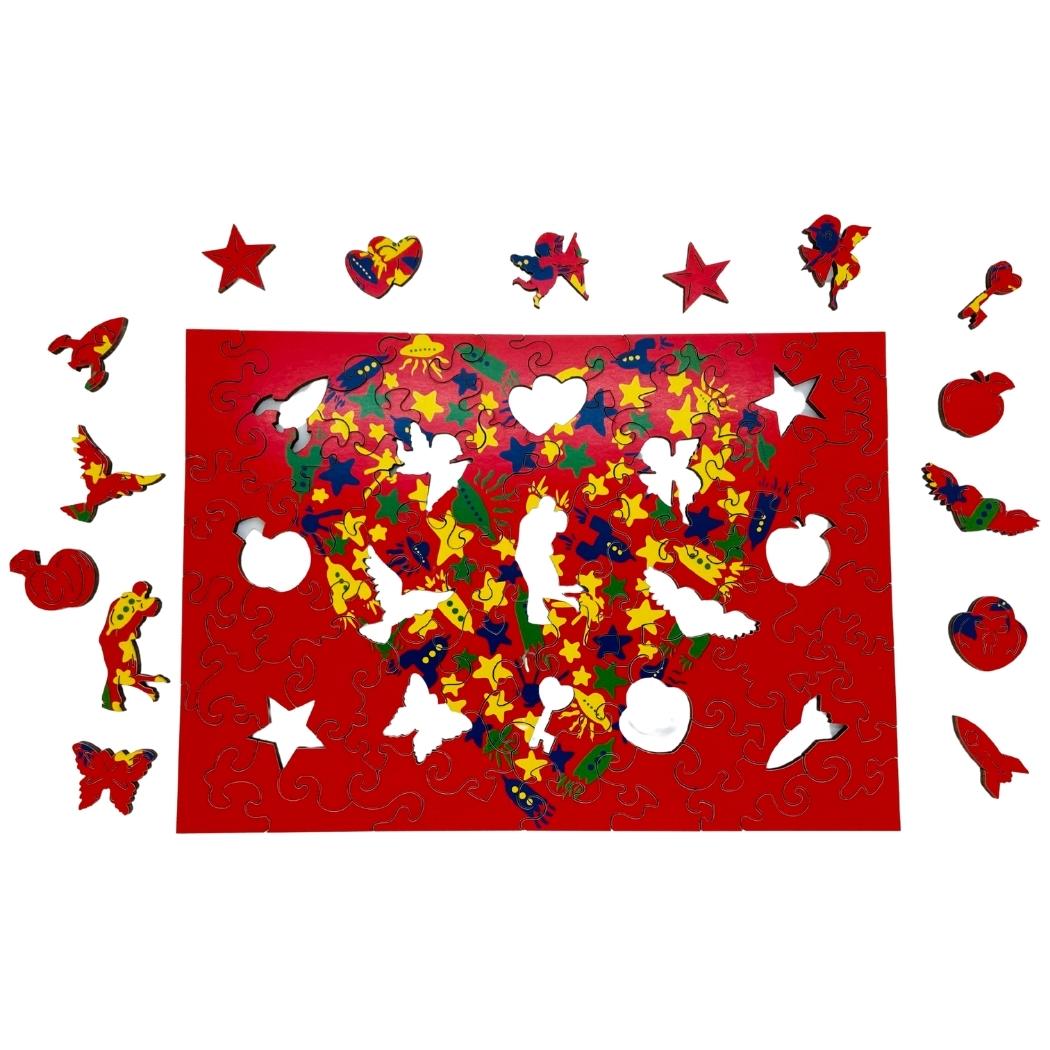 Cosmic Love Wooden Puzzle | Jigsaw Puzzles Active Puzzles