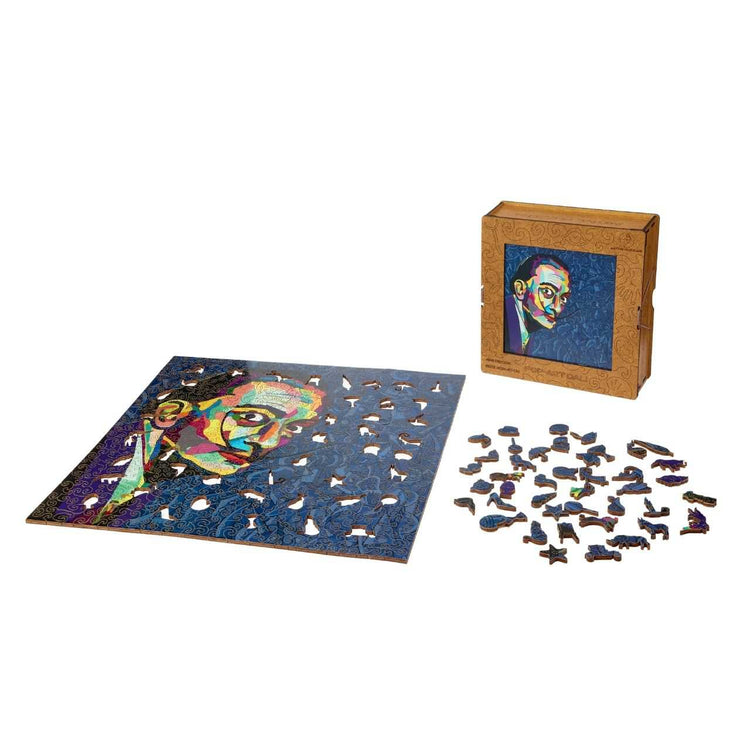 Horizontal Box And Dali Wooden Puzzles