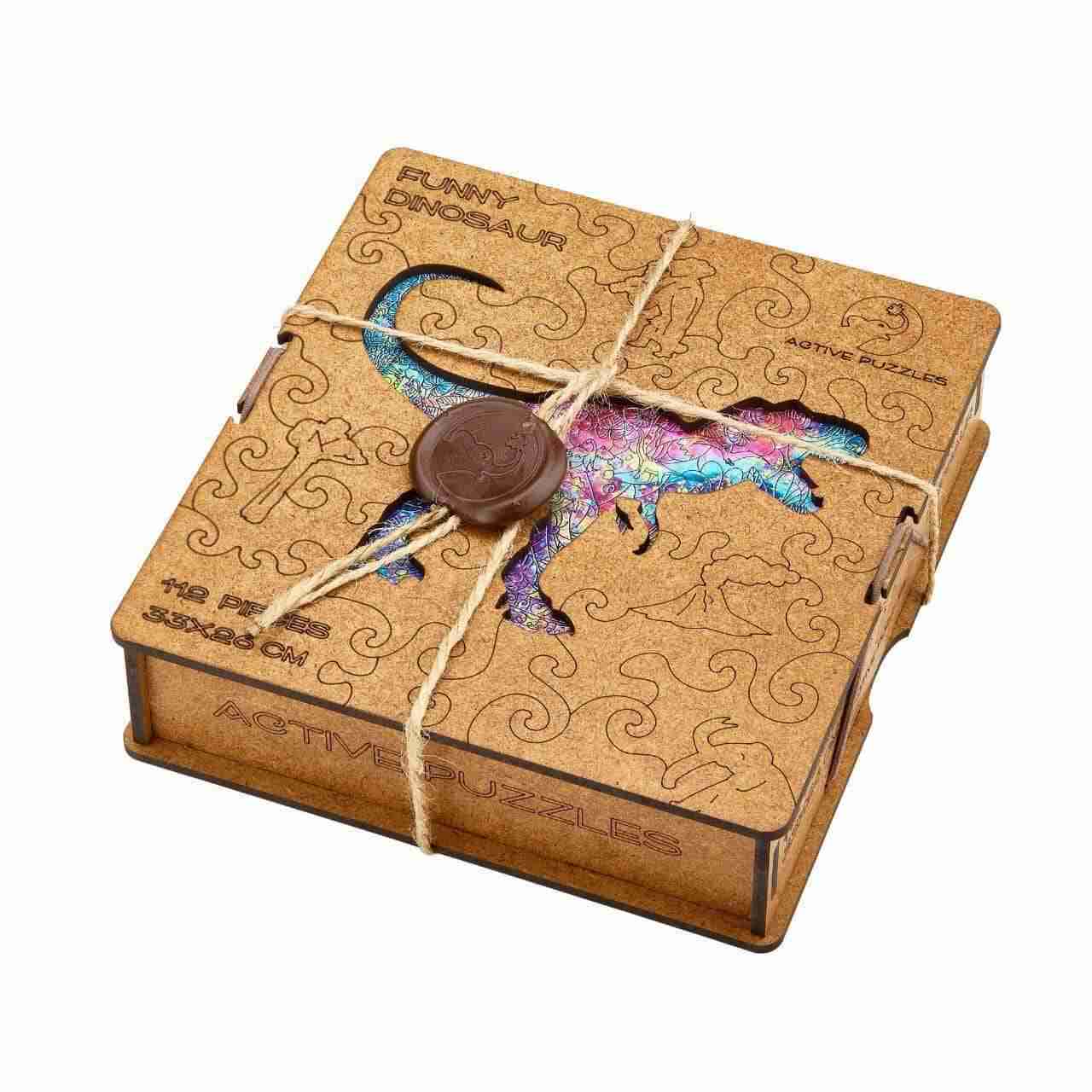 Dinosaur Wooden Puzzle boxing view