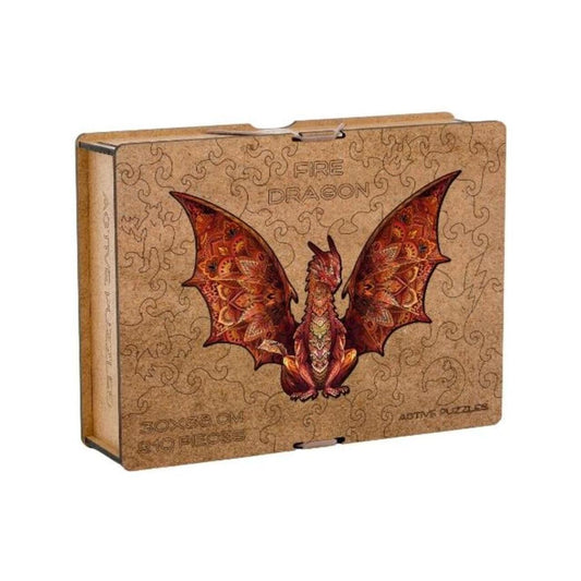Fire Dragon Wooden Puzzle | Dragon Jigsaw Puzzles Active Puzzles