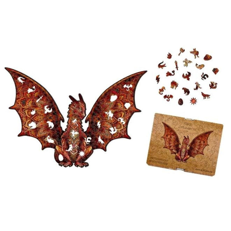 Fire Dragon Wooden Puzzle