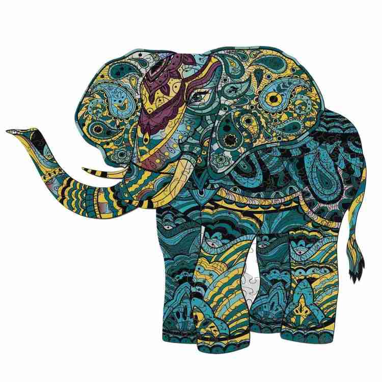 Elephant wooden jigsaw puzzle for adults 190 pieces