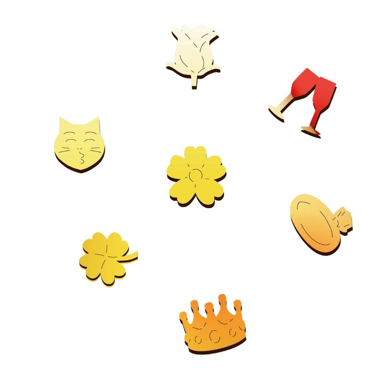 Emoji Two Hearts Wooden Puzzle missing pieces