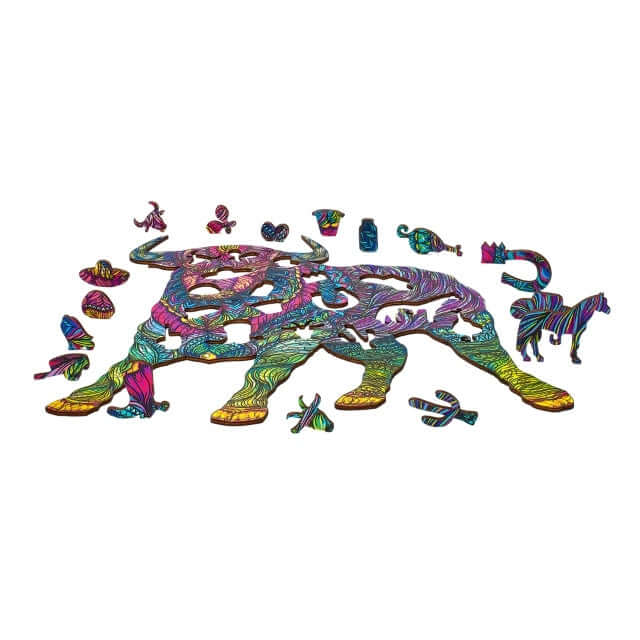 Bull wooden puzzle 170 pieces by Active Puzzles