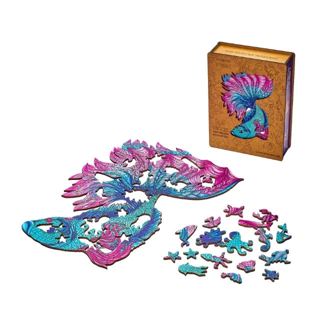 Fish wooden puzzle with 197 pieces by Active Puzzles