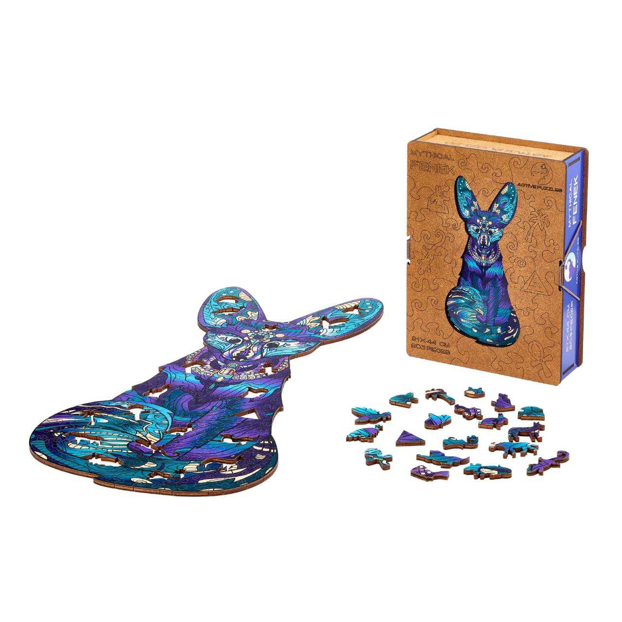 Box And Coloring Fenek Wooden Puzzles
