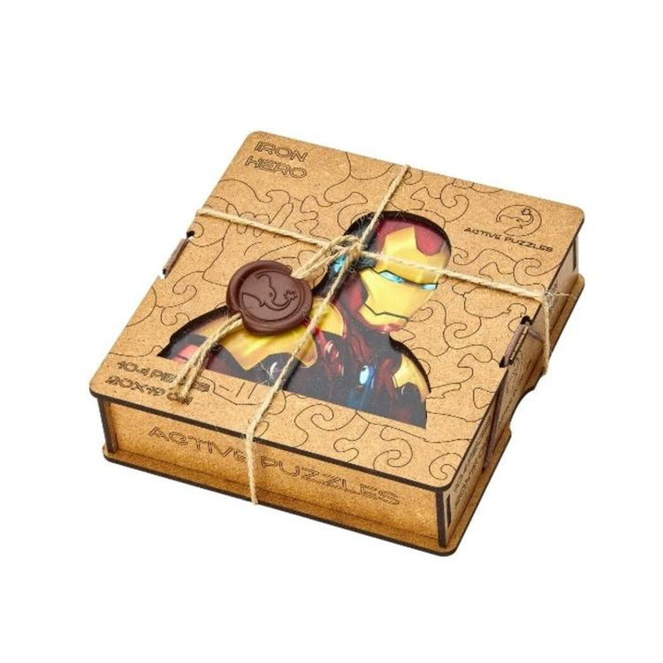 ironman wooden puzzle packaging