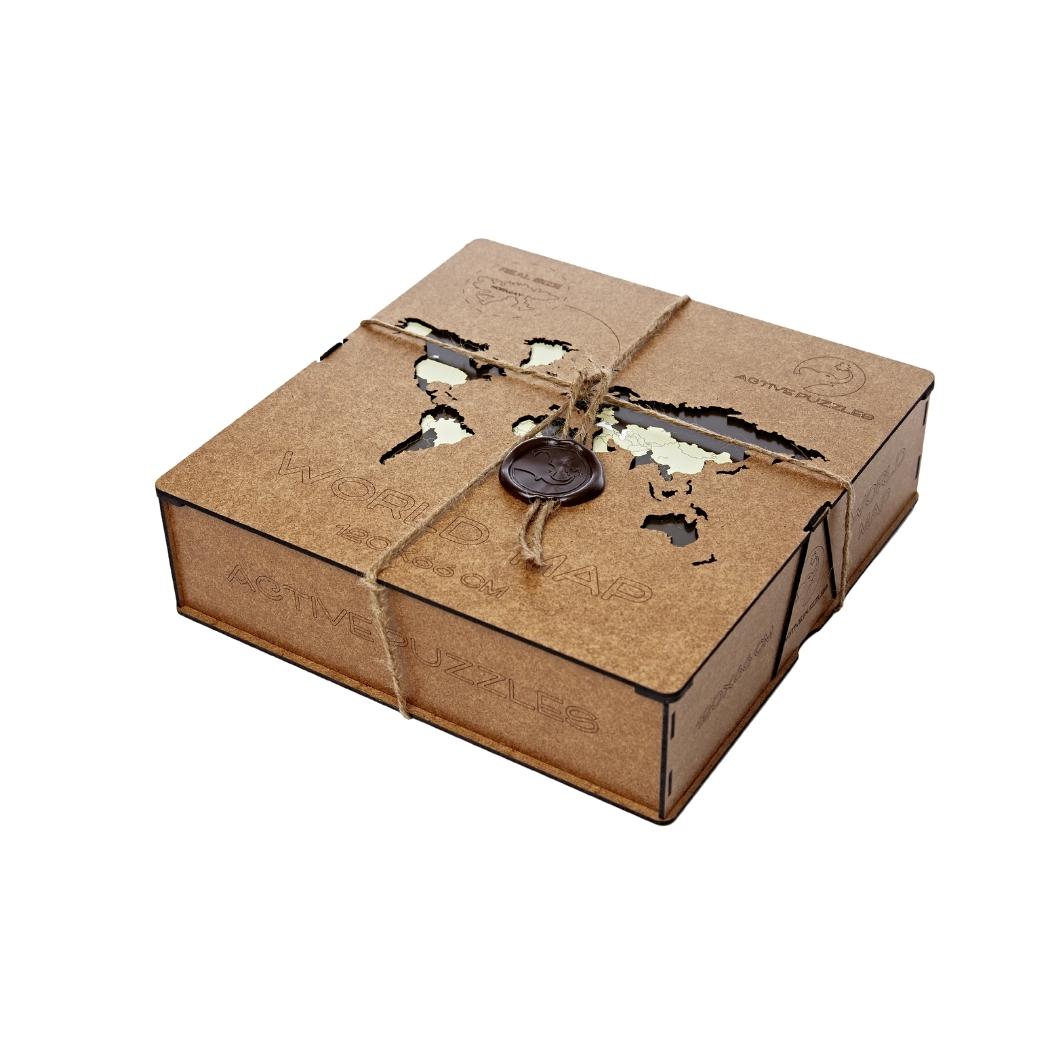World Map Wooden Puzzle Active Puzzles