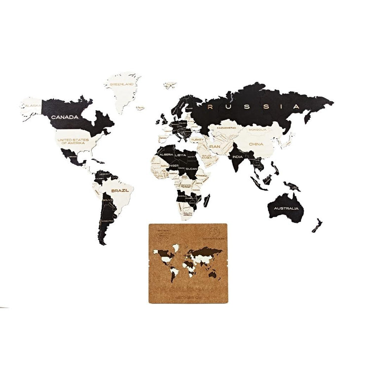 Wooden Map product and packaging