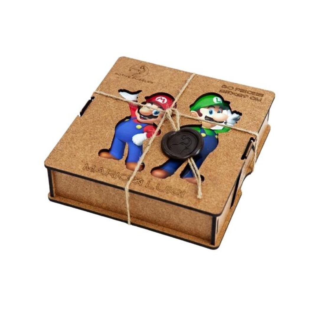 Mario & Luigi Wooden Puzzle packaging