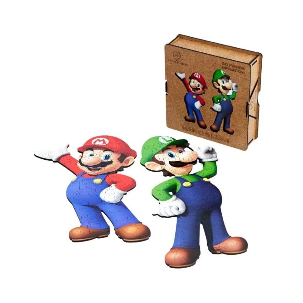 Mario & Luigi Wooden Puzzle all parts