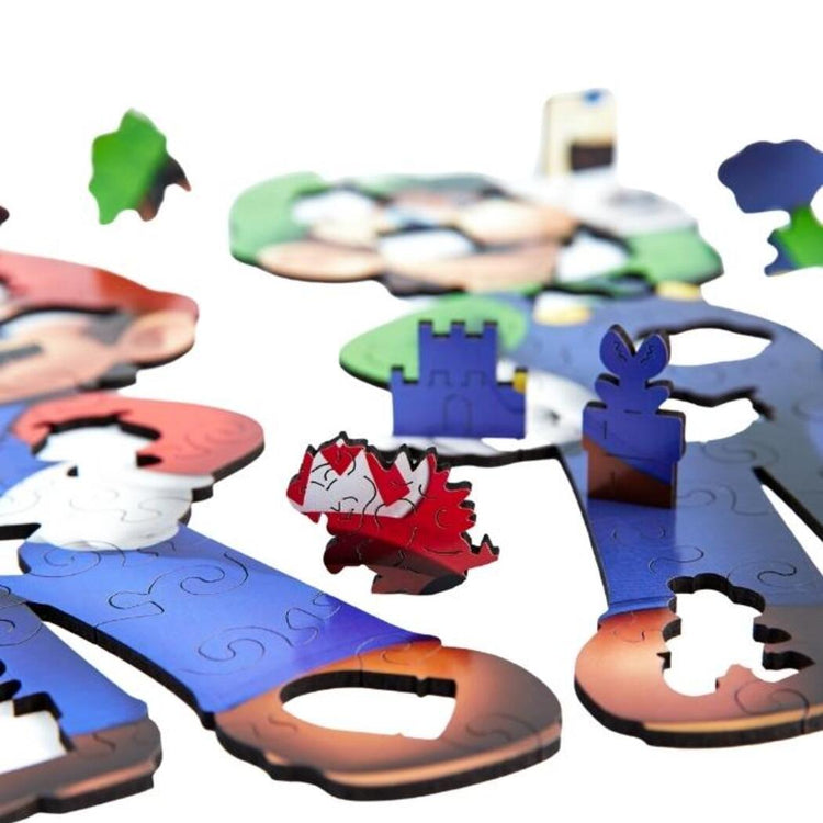 Mario & Luigi Wooden Puzzle detailed view