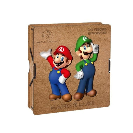 Mario & Luigi Wooden Puzzle | Video Game Puzzles Active Puzzles