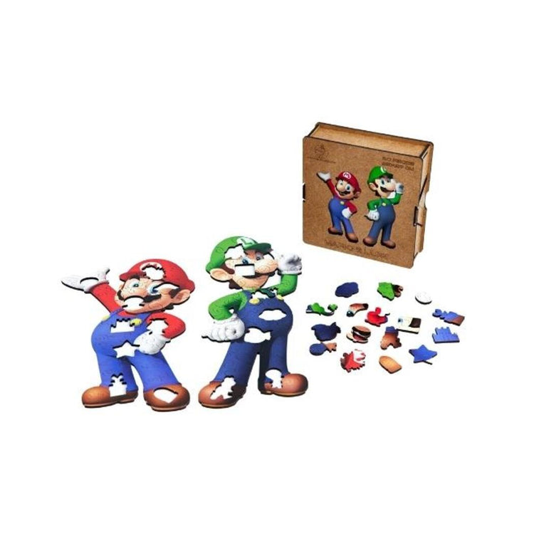 Mario & Luigi Wooden Puzzle view