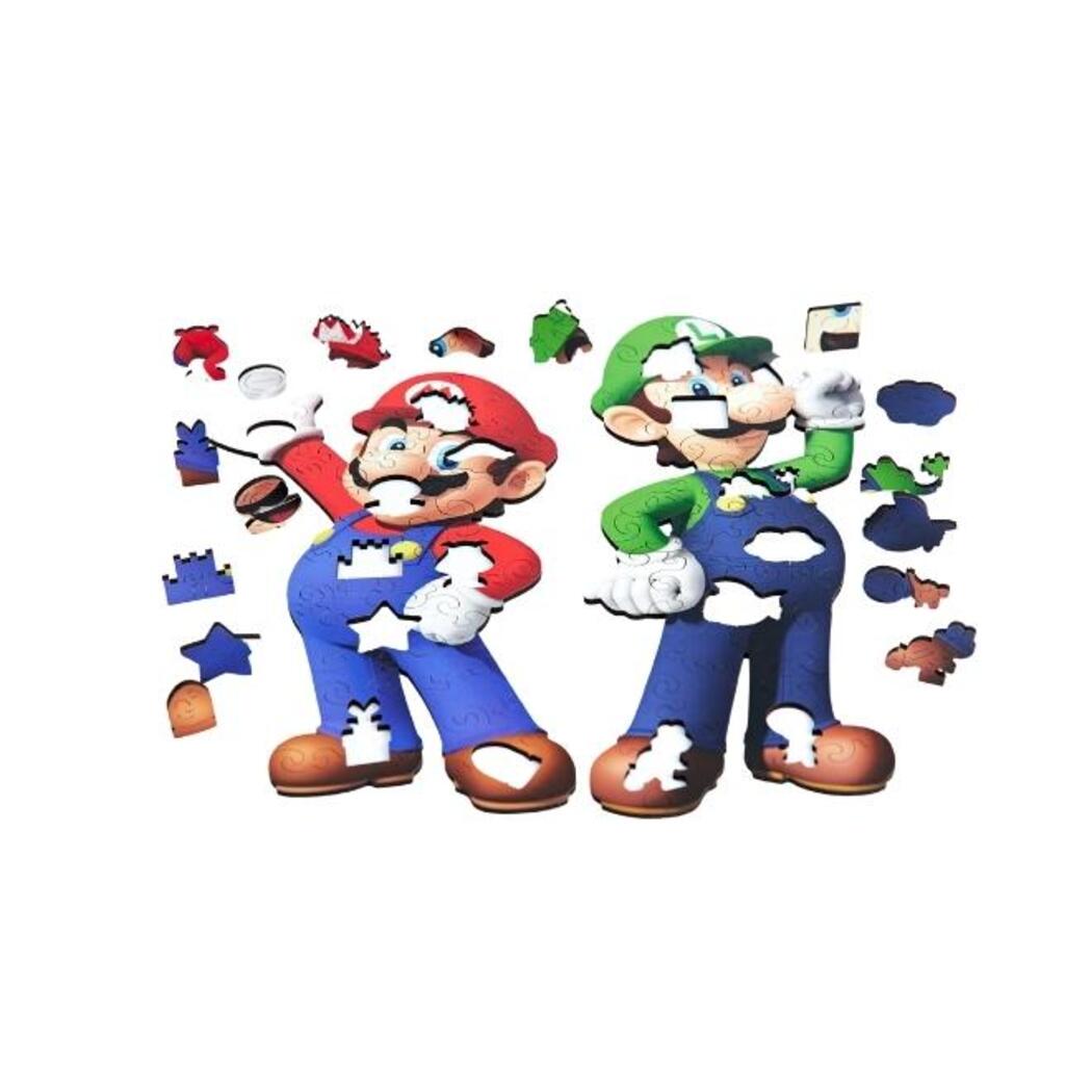 Mario & Luigi Wooden Puzzle | Video Game Puzzles
