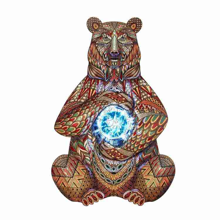 Mighty Bear | Wooden Puzzle | 27 x 40 cm | 210 pieces