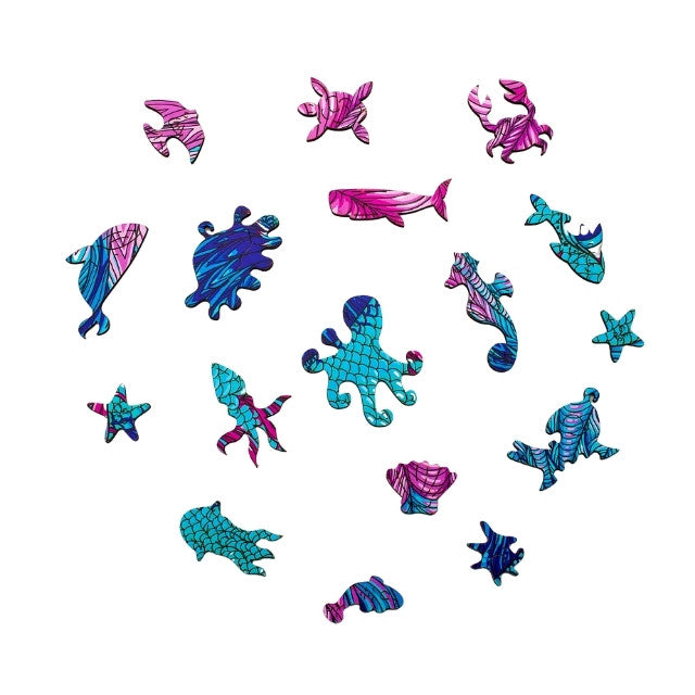 Fish wooden puzzle with 197 pieces by Active Puzzles