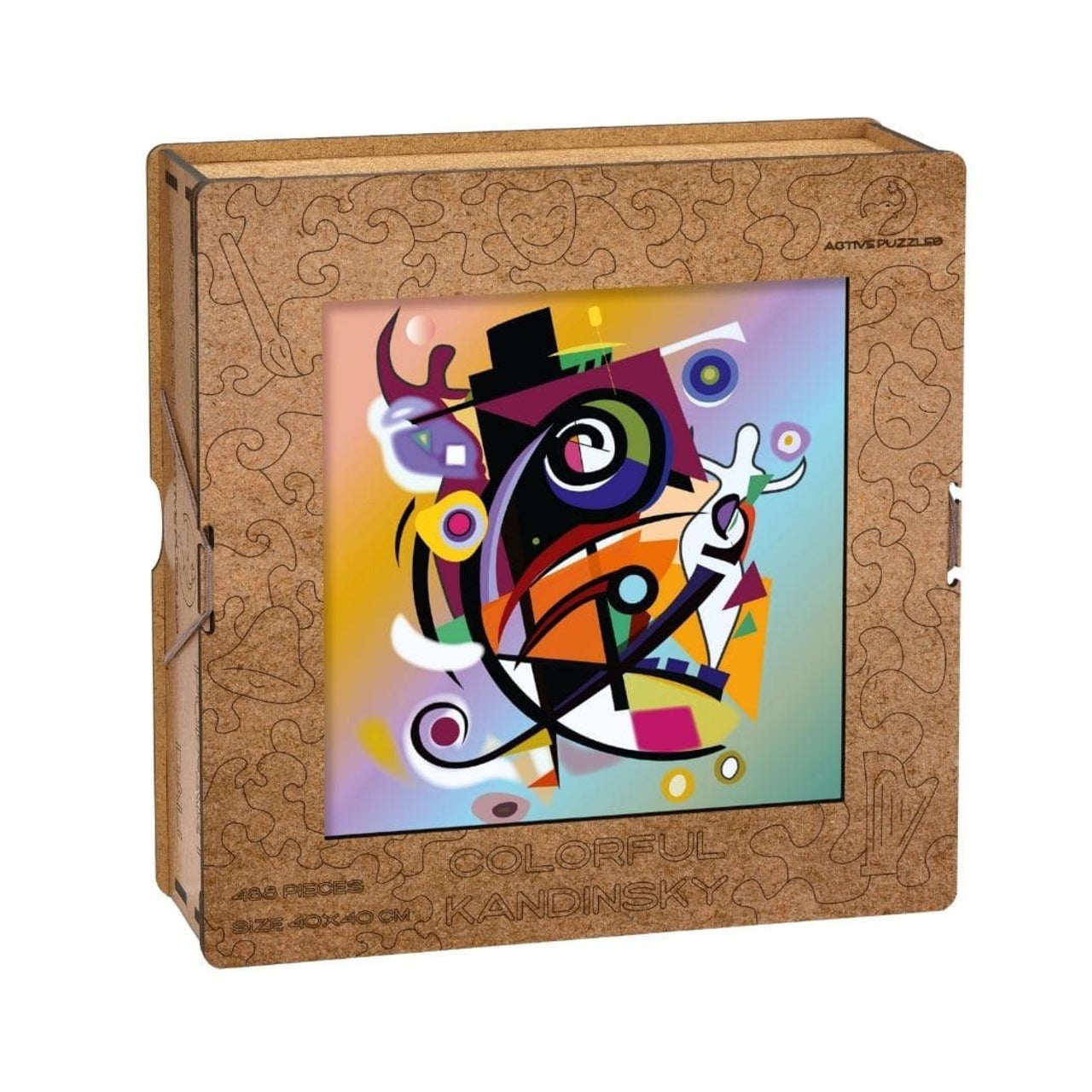 Kandinsky Wooden Puzzle 40 x 40 boxing view