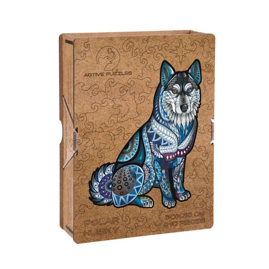 Husky Wooden Puzzle | Animal Wooden Puzzle Active Puzzles