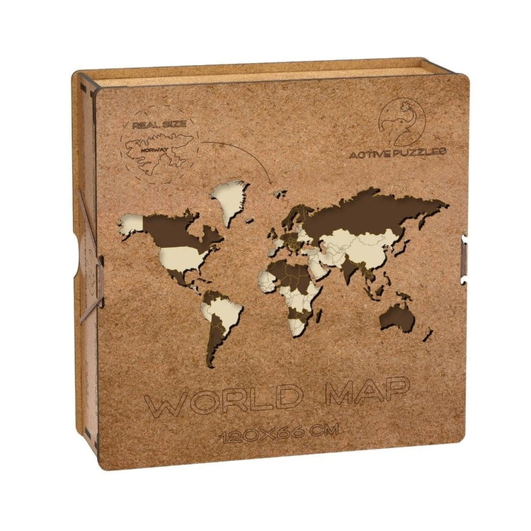 World Map Wooden Puzzle