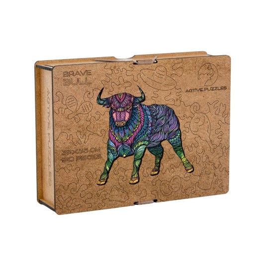 Bull jigsaw wooden puzzle