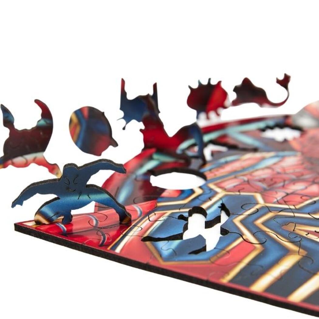 Spiderman Wooden Puzzle detailed view
