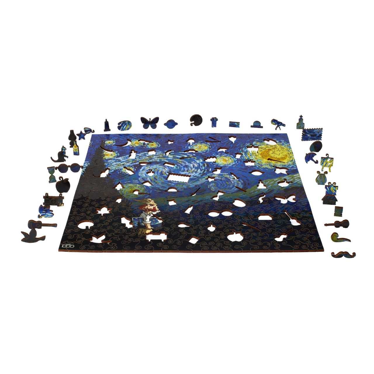 starry night missing wooden puzzles