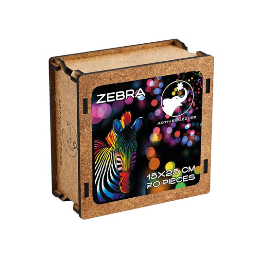 Zebra Wooden Puzzle | zebra jigsaw puzzle Active Puzzles